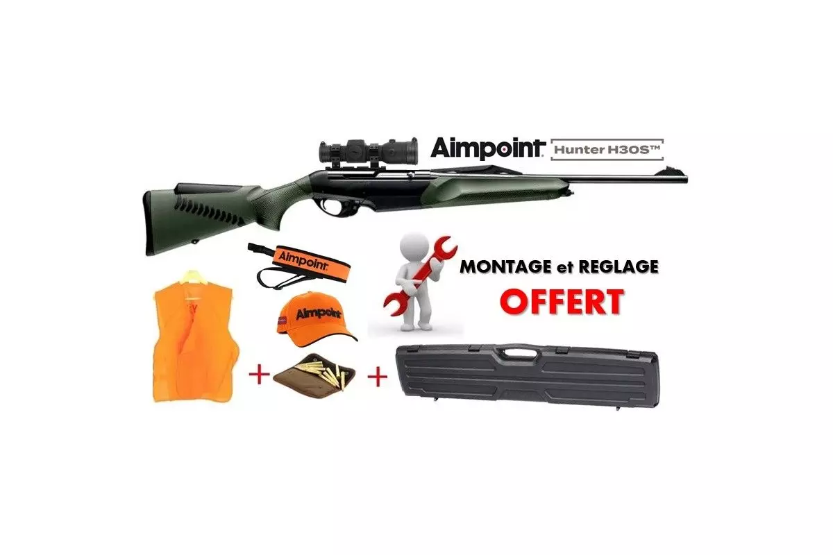 Pack Battue Carabine Benelli Argo Endurance Comfortech verte + Aimpoint H30S 