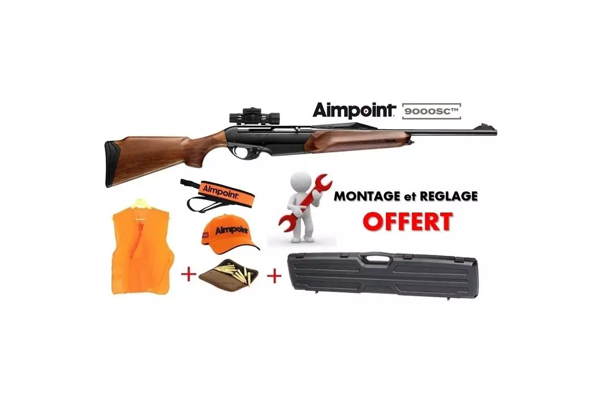 Pack Battue Carabine Benelli Argo E Wood Bande de Battue + Aimpoint 9000SC 