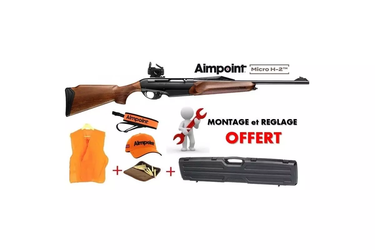 Pack Battue Carabine Benelli Argo E Wood Bande de Battue + Aimpoint Micro H2 