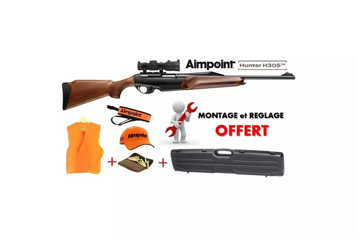 Pack Battue Carabine Benelli Argo E Wood Bande de Battue + Aimpoint H30S 