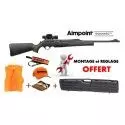 Pack Battue Carabine Browning BAR MK3 COMPO HC Black Brown Fileté 14x100 + Aimpoint 9000 SC 