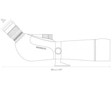 Longue-vue Hawke Endurance ED 20-60x68 coudée 