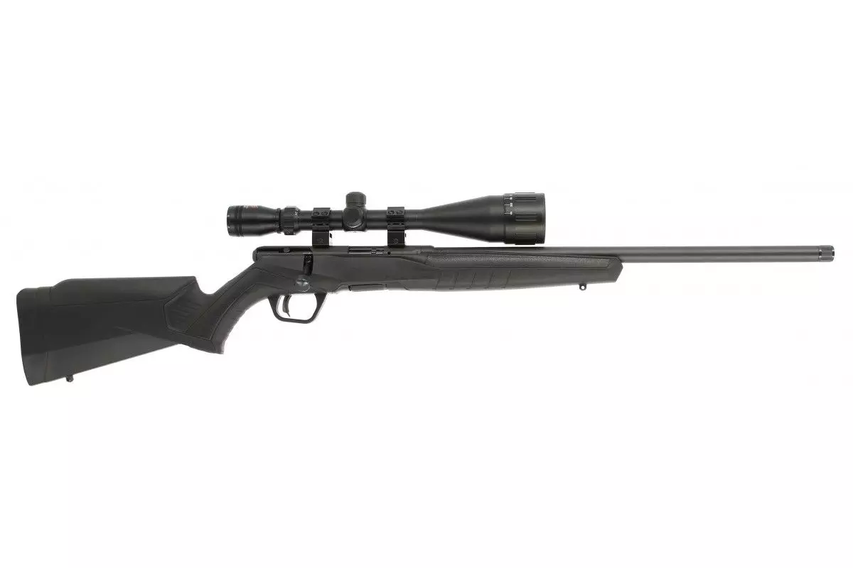 Carabine Savage B22 FV Synthétique filetée 1/2-20 + Lunette 6-24x50 