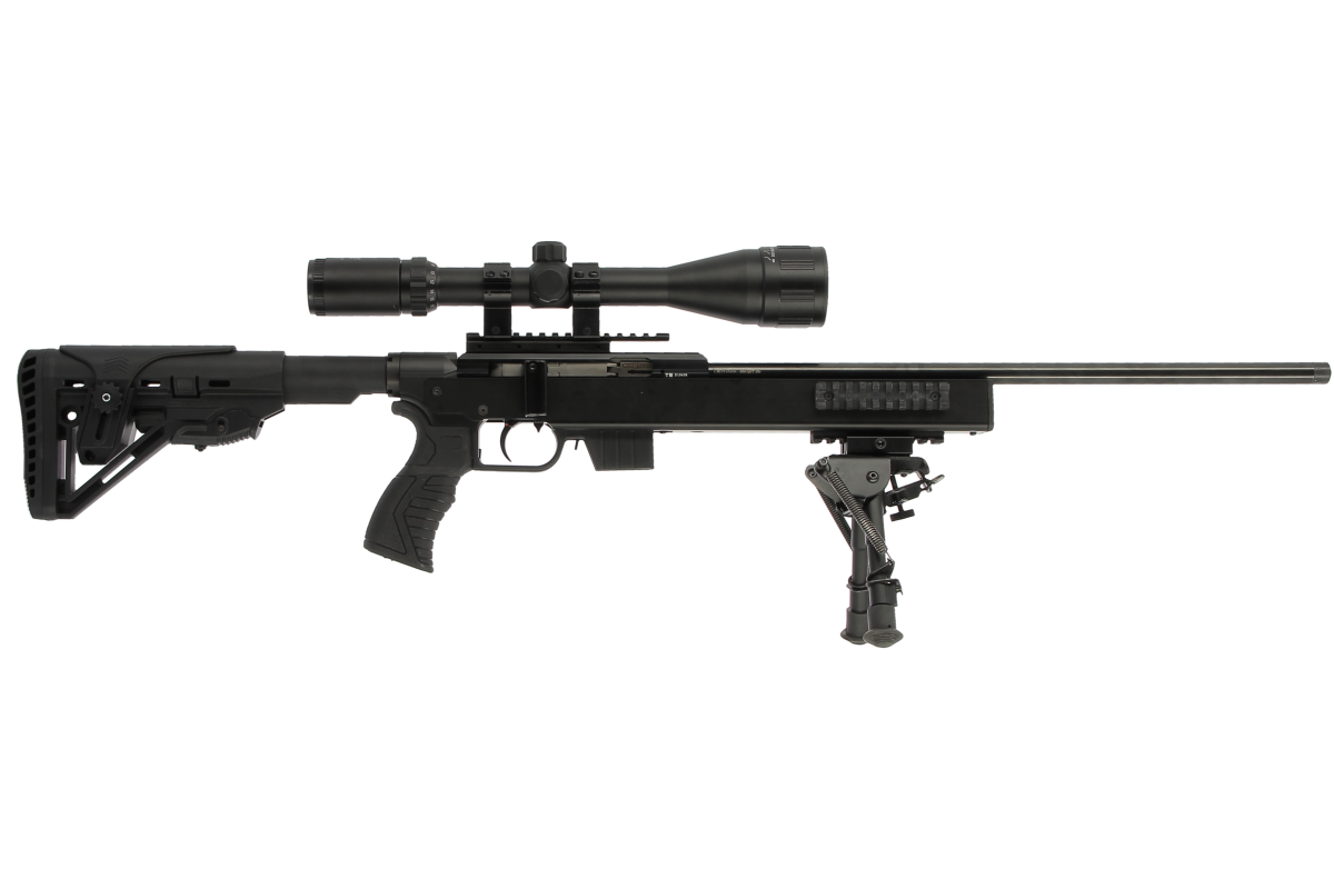 Carabine ISSC SPA ATS Advanced Tactical Survival Cal. 22Lr + Lunette 6-24x50 et Bipied avis, caractéristiq...