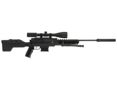 Carabine Black OPS Sniper Tactical 4,5mm 19.9 joules Power Piston + Lunette 6-24x50 avis, caractéristiques, performances