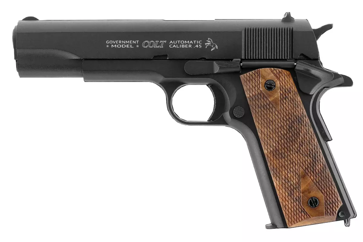 Pistolet Umarex Colt 1911 Classic CO2 black wood calibre 4.5...