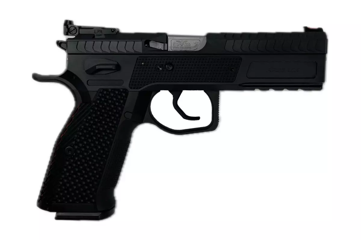 Pistolet PHOENIX Redback Gen2 acier noir SA/DA 4,5'' fibre o...