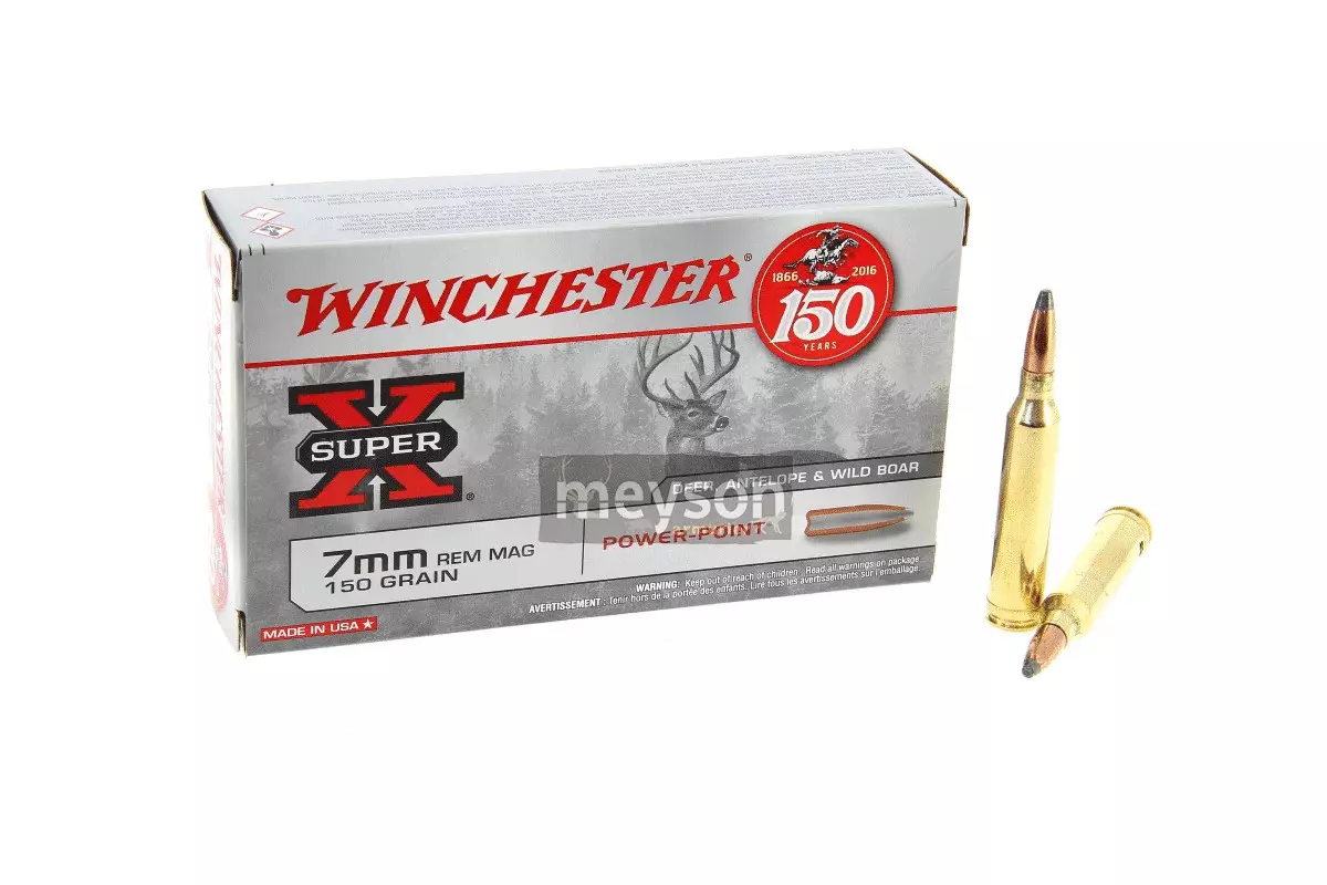 Munitions Winchester 7mm Rem Power-Point 150