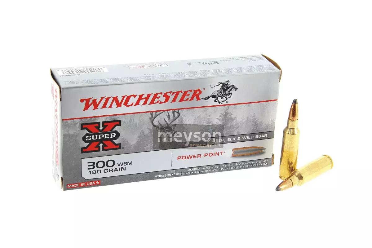 Munitions Winchester 300wsm Power-Point 180