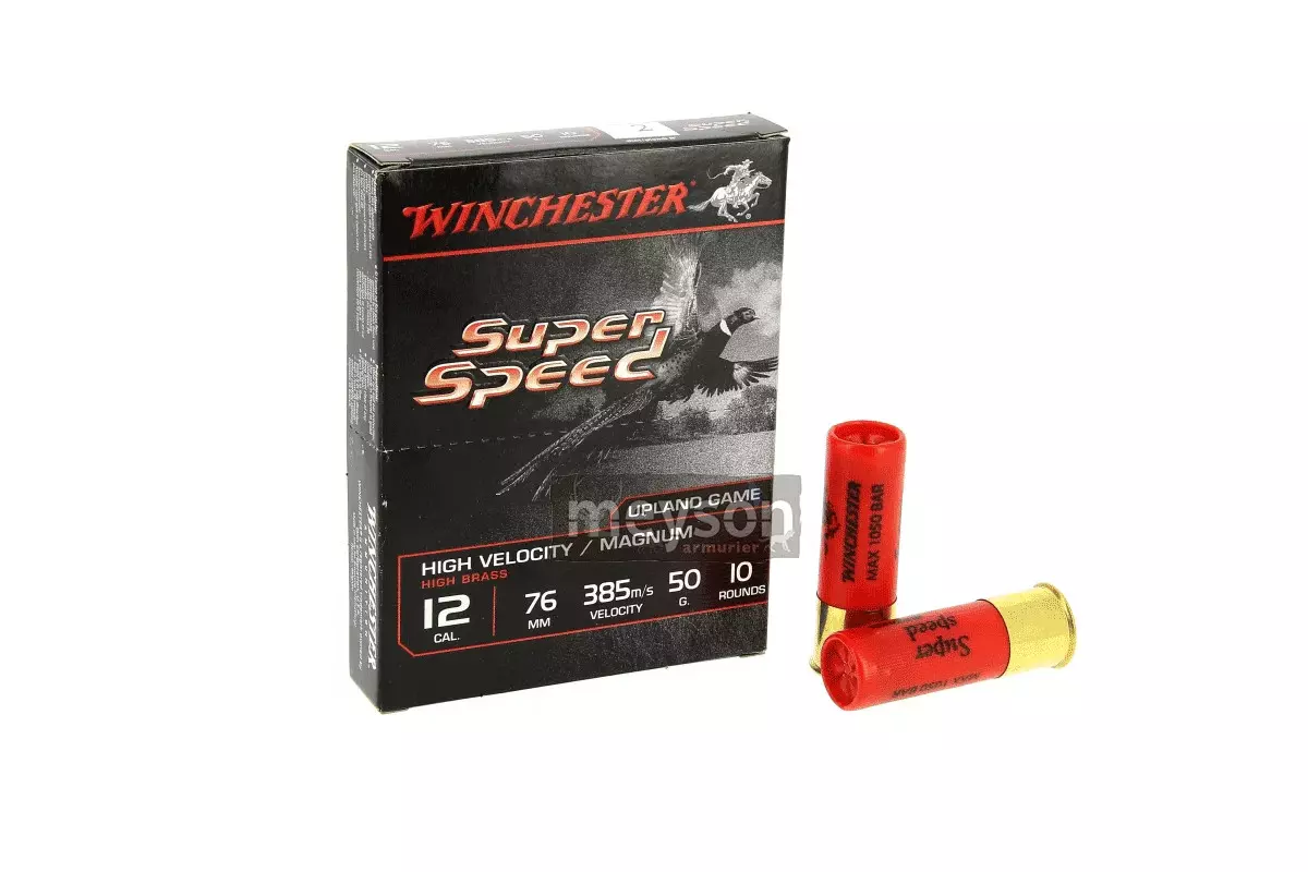 Cartouches de chasse Winchester Super Speed 50 - 12/76 Magnum