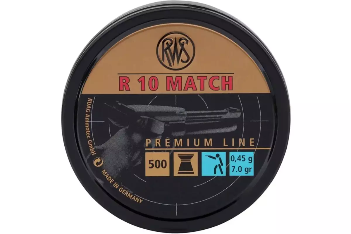 Plombs RWS R10 Match Pistolet 4,5mm 0,45g avis, caractéristiques, performances