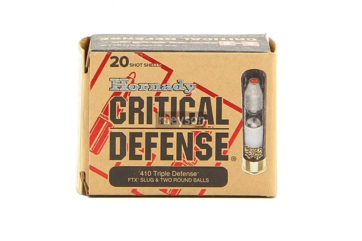 Cartouches Hornady Critical Defense 410 triple defense 