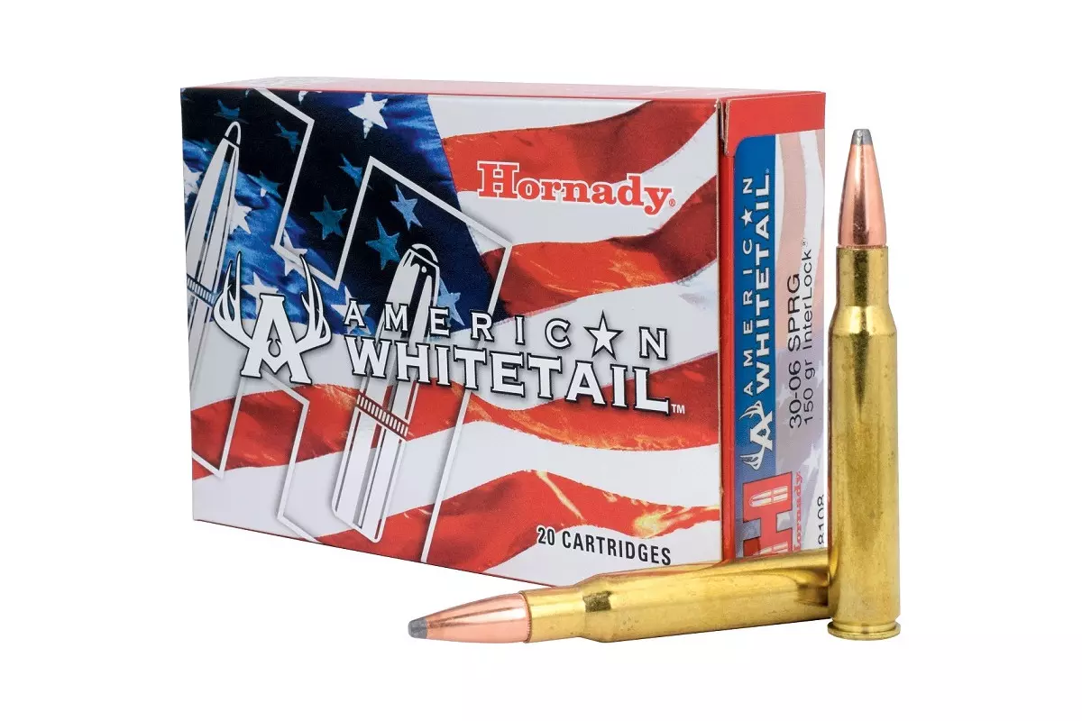 Munitions Hornady American Whitetail Interlock SP calibre 30...