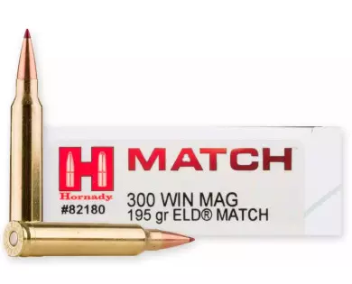 Munitions Hornady ELD Match calibre 300 Win Mag - 195 grains...