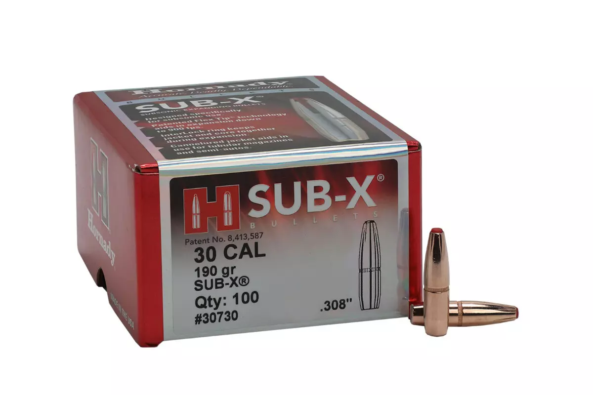 Ogives Hornady Sub-X calibre 30/308 190 grains avis, caracté...