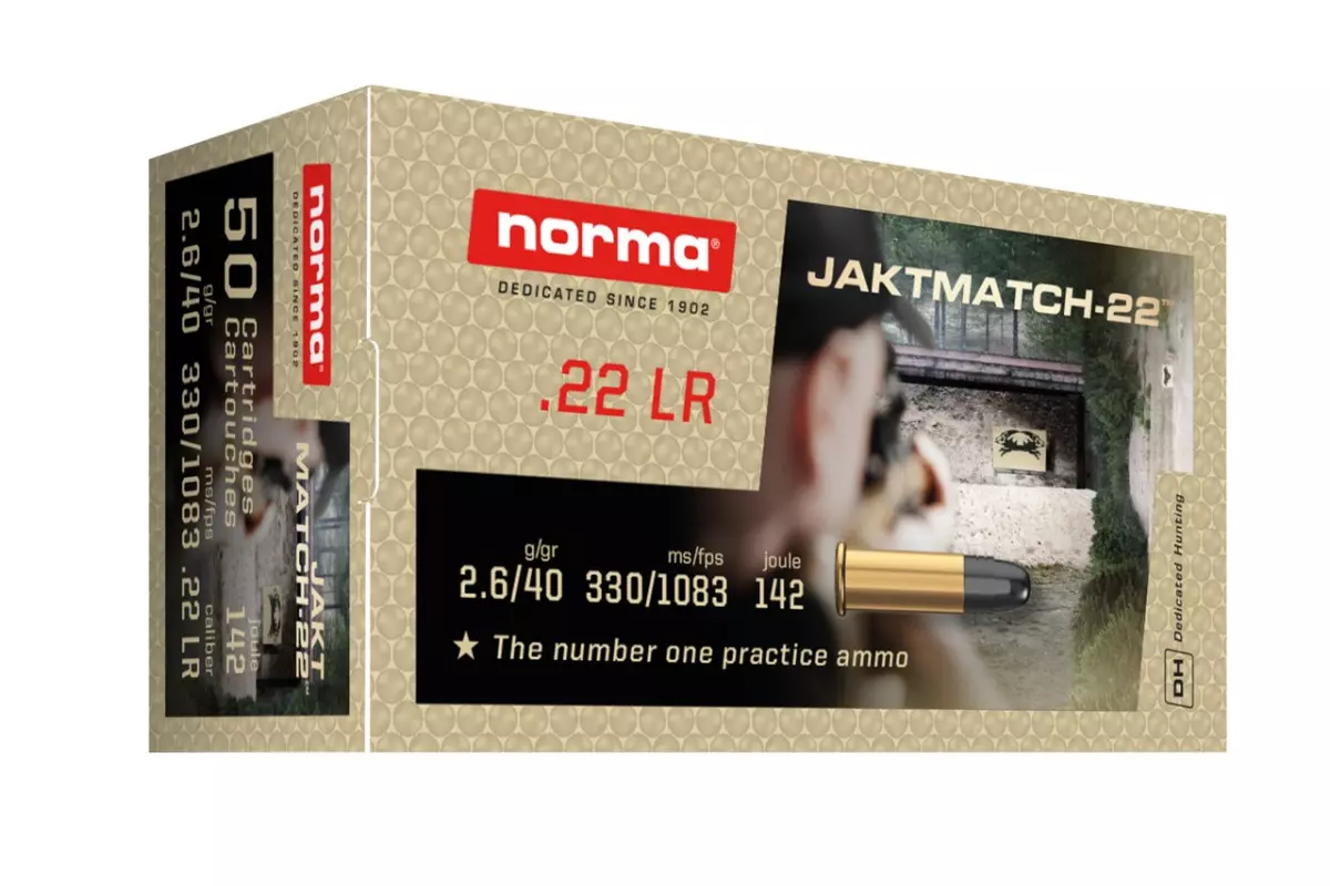 Munitions 22Lr NORMA Jaktmatch-22 Bte de 50 avis, caractéristiques, performances