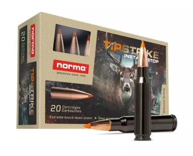 Munitions NORMA Tipstrike Silencer calibre 30-06 - 170 grain...