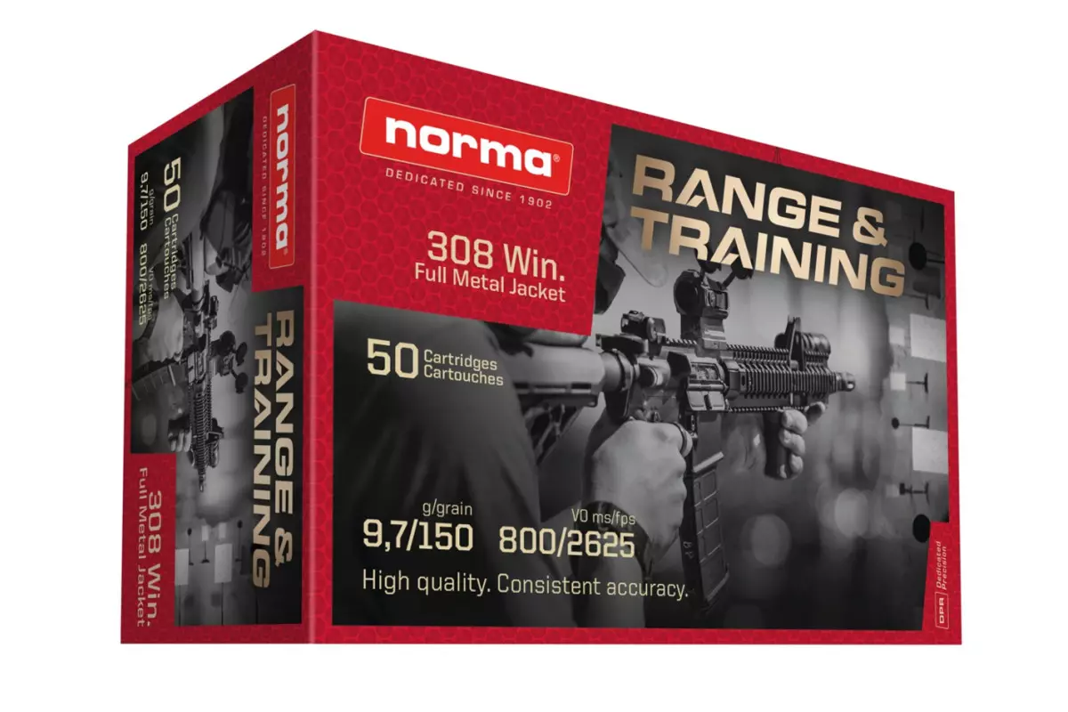 Munitions NORMA Range & Training FMJ calibre 30-06 - 150 gra...