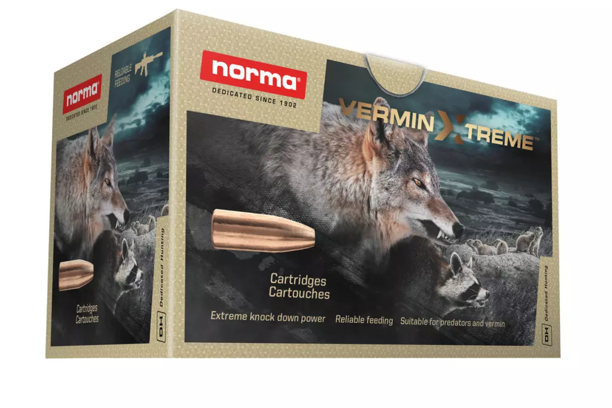 Munitions NORMA Vermin Xtreme calibre 222 Rem - 55 grains av...