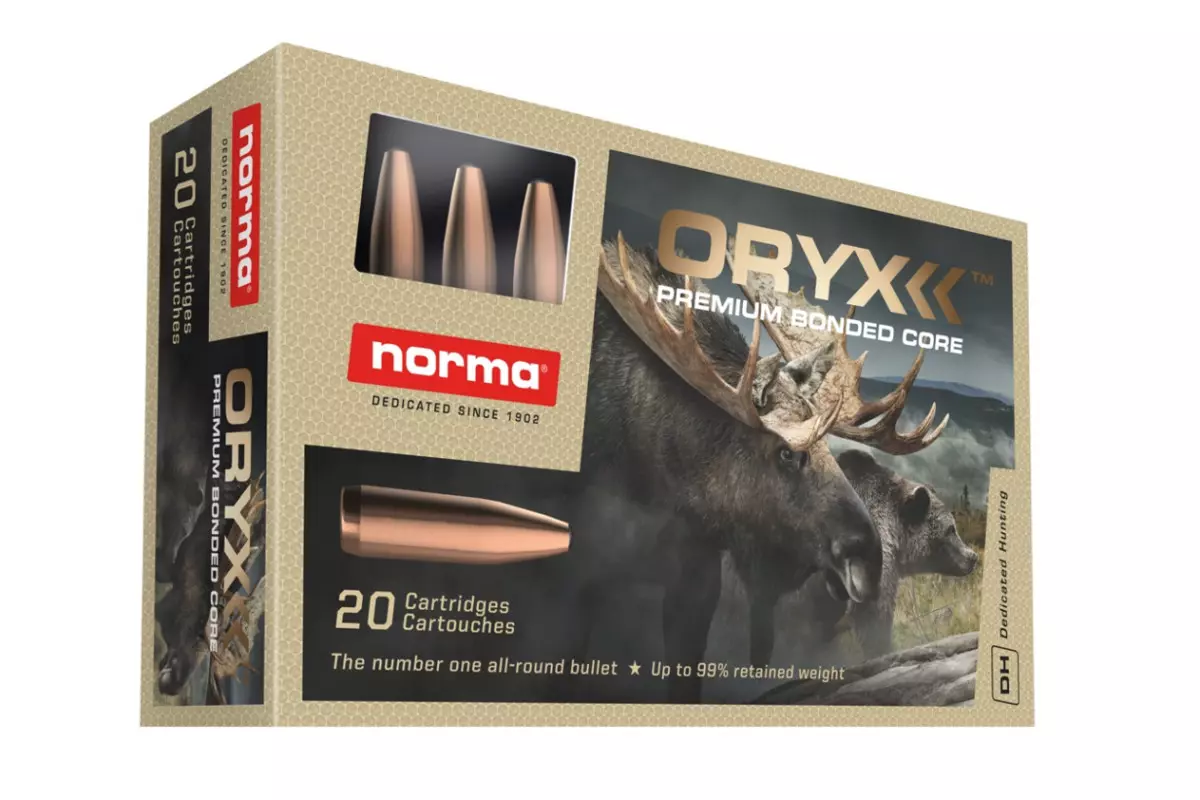 Munitions Norma Calibre 22-250 Rem 55 Oryx