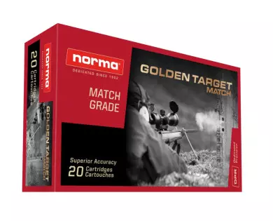 MUNITIONS NORMA 338 LAPUA MAG GOLDEN TARGET 16.2G /250GRS