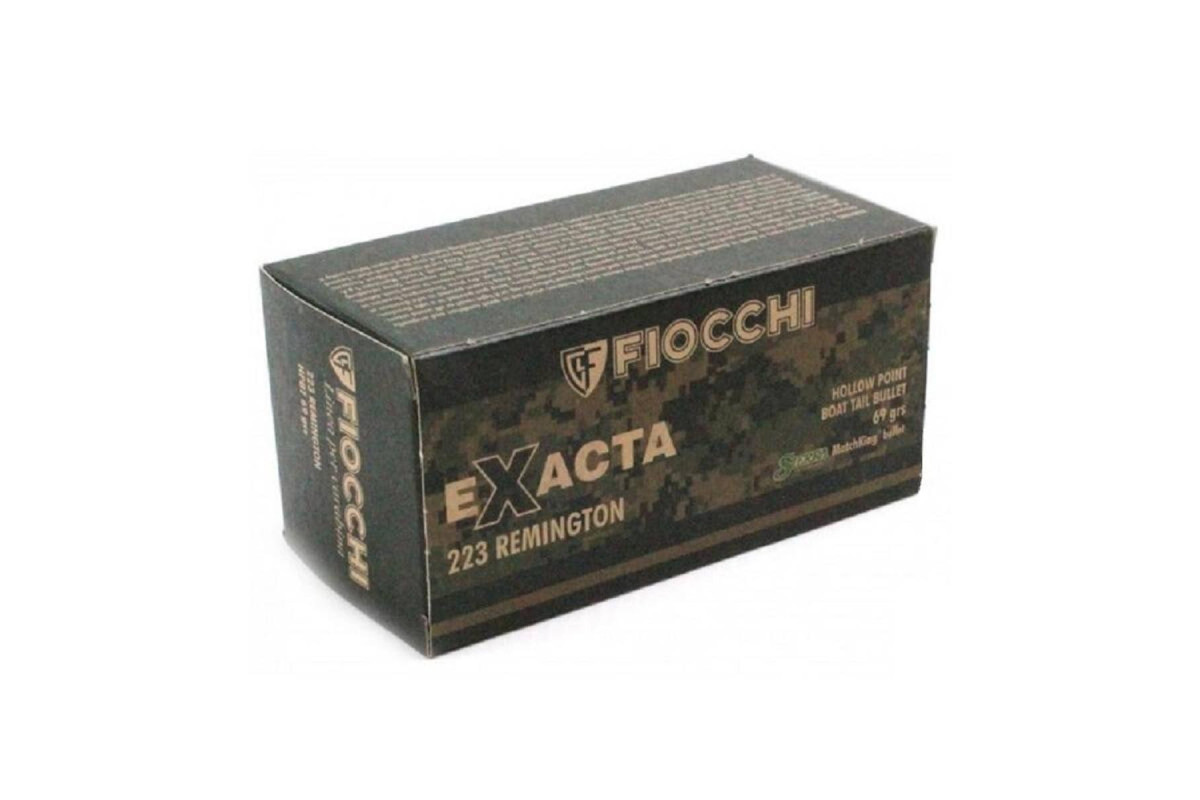 Boite de 50 cartouches FIOCCHI Calibre 223 Remington HPBT 69 Grains