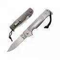 Couteau Pocket Bushman - Lame 114mm - Manche Acier - Clip réversible COLD STEEL 