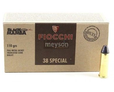 FIOCCHI CALIBRE 38 SPECIAL - MUNITIONS PLOMBS RECHARGEMENT - Cartouches  Cat.B - Armurerie de Strasbourg - recht