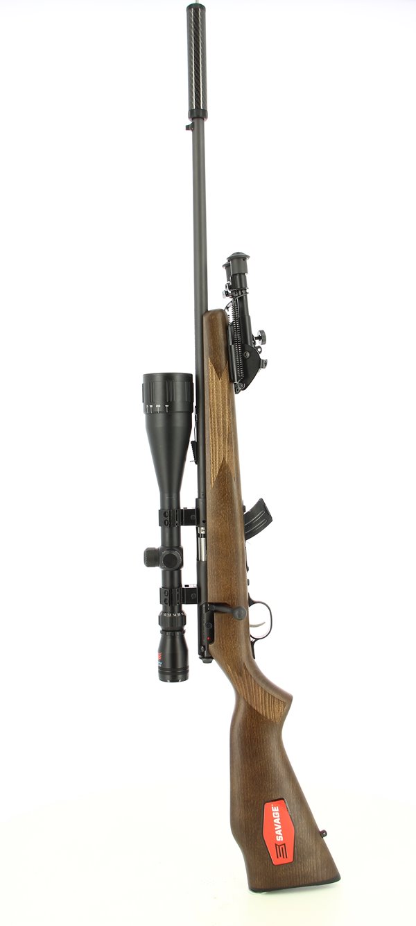 Savage Arms Pack carabine Savage Stevens 300 avec lunette Simmons 4x32 et  modérateur de son SONIC S (Calibre .22 lr.) - Carabines - Armes longues -  Armes - boutique en ligne 
